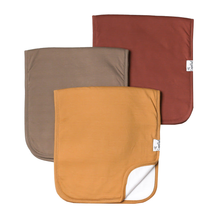 Premium Burp Cloths in Dune by Copper Pearl