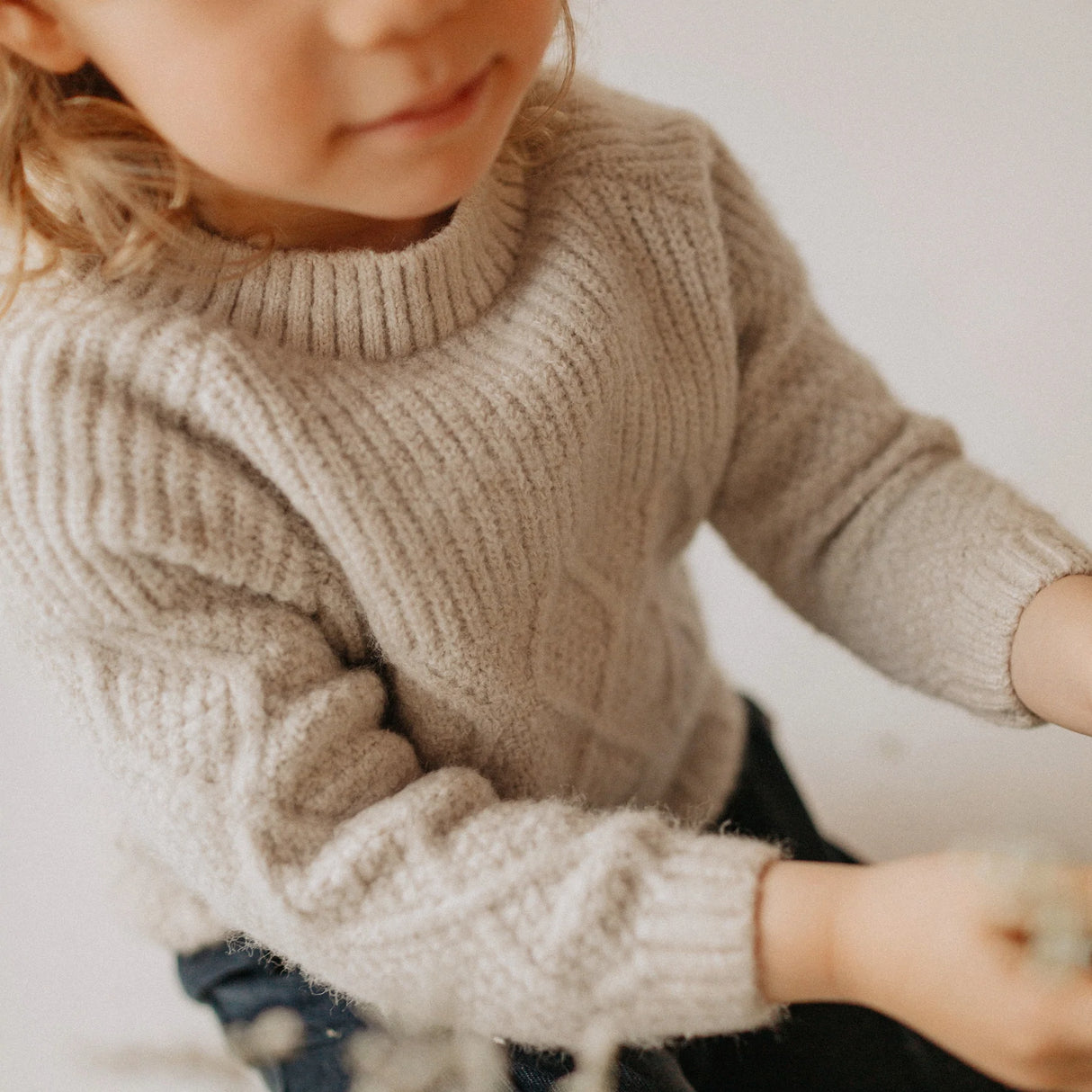 Recycled Polyester Knit Crewneck by Sourismini