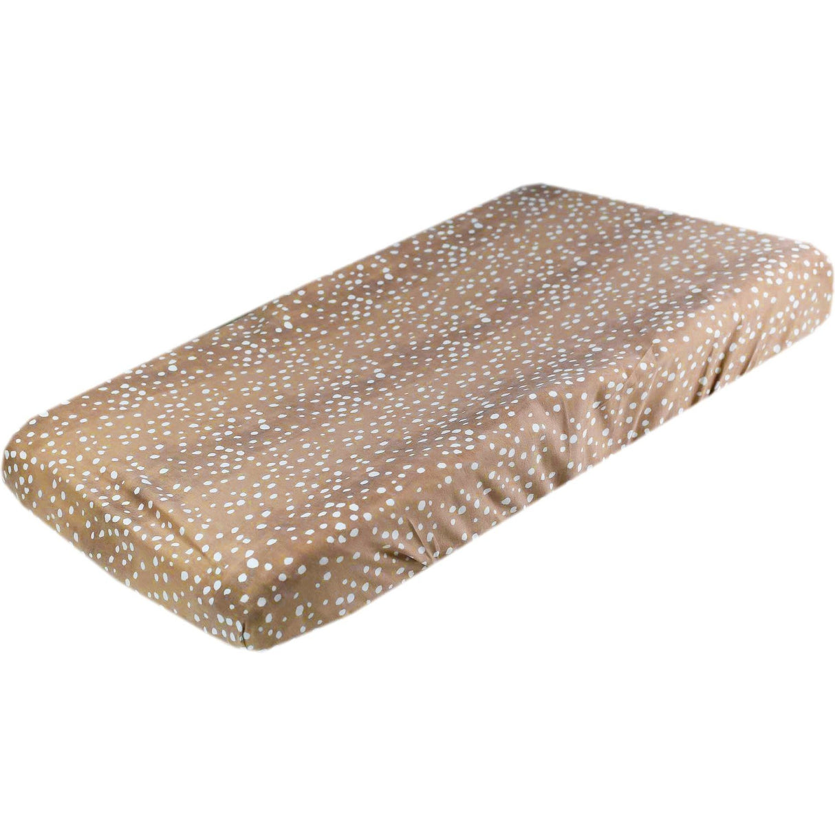 Premium Knit Diaper Changing Pad Cover | Fawn Copper Pearl