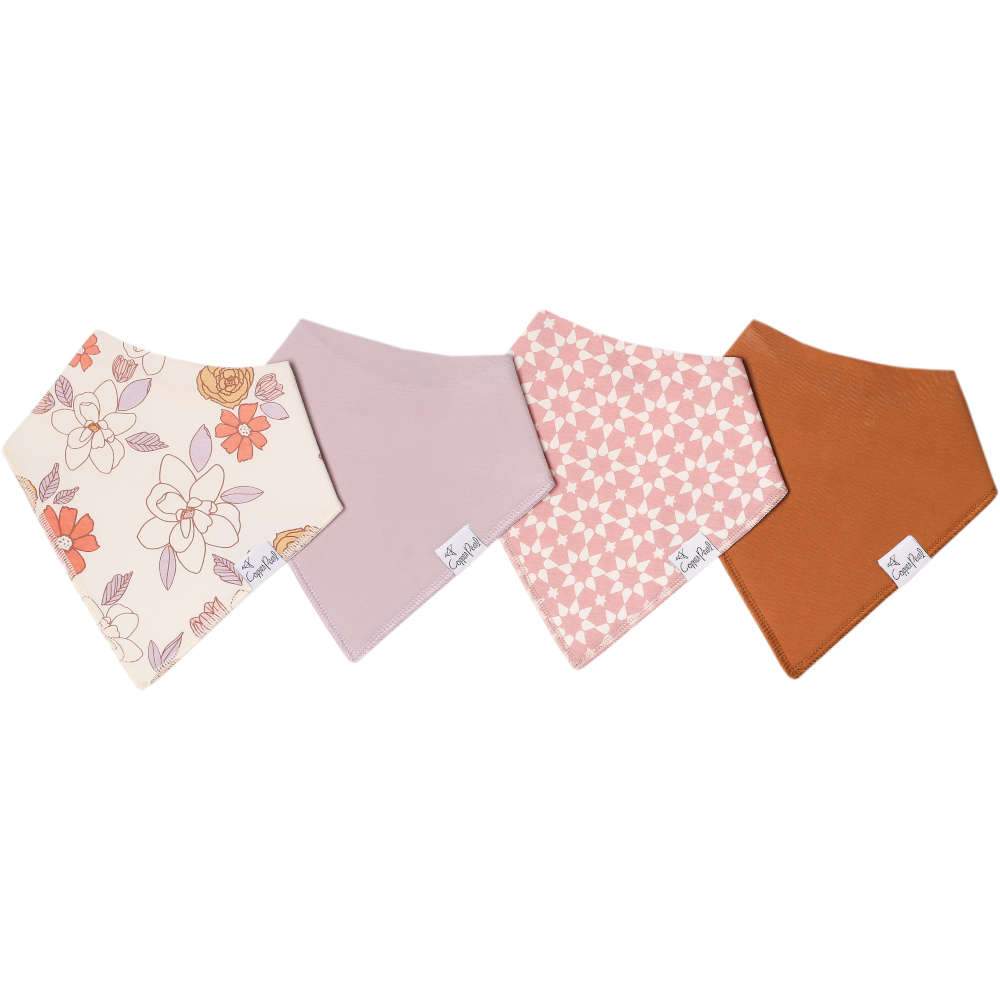 Baby Bandana Bibs in Ferra by Copper Pearl