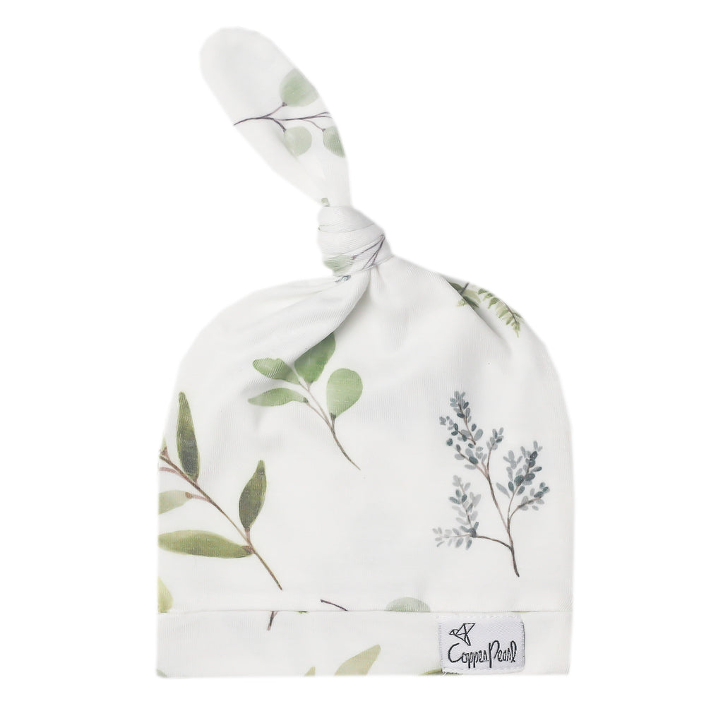 Top Knot Hat in Haven 0-4M by Copper Pearl