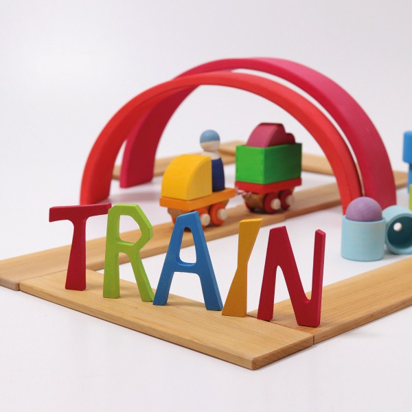 Train Wooden Building Set by Grimm's
