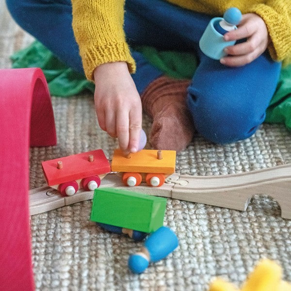 Train Wooden Building Set by Grimm's