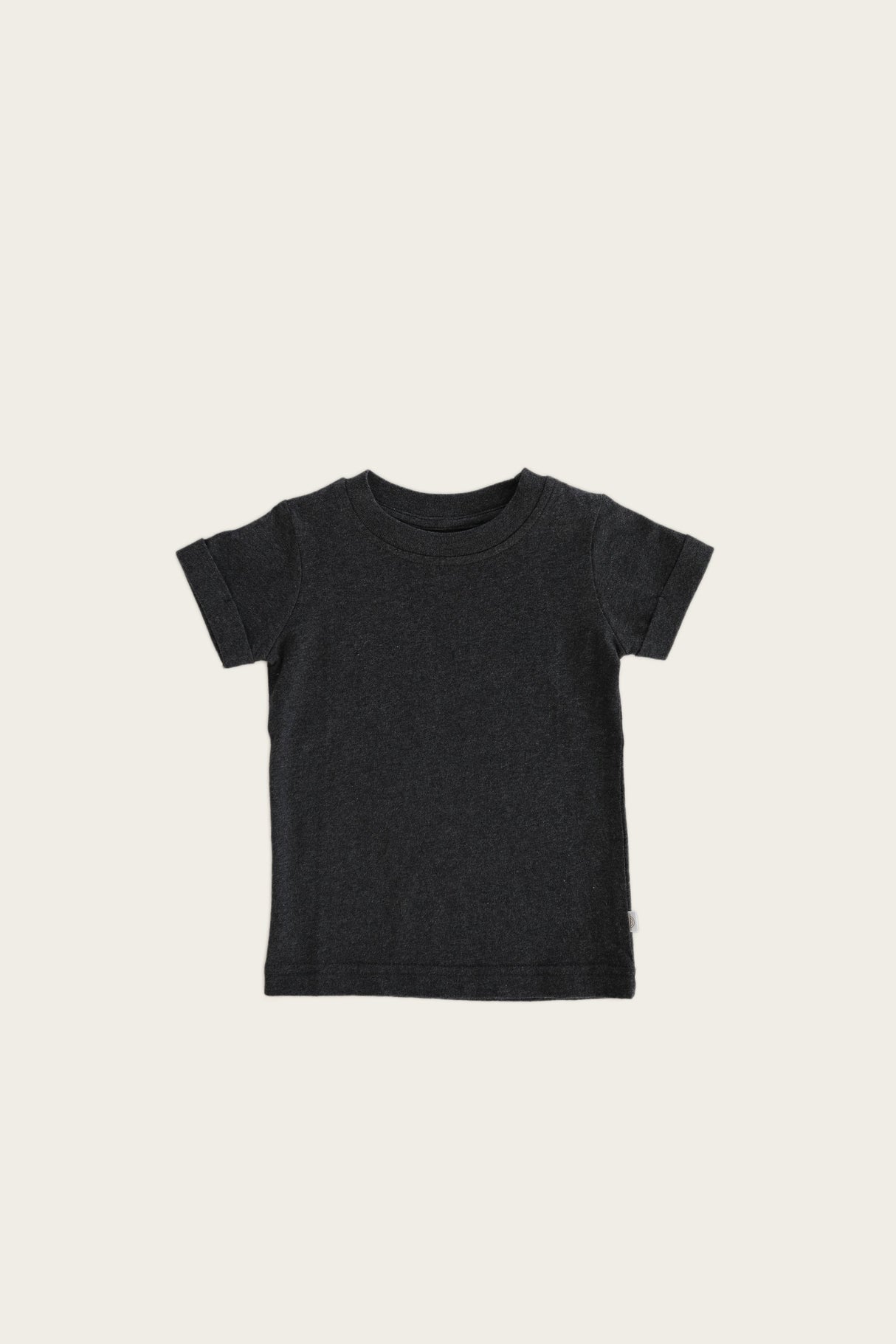 Organic Cotton Sam Tee in Dark Grey Marle by Jamie Kay