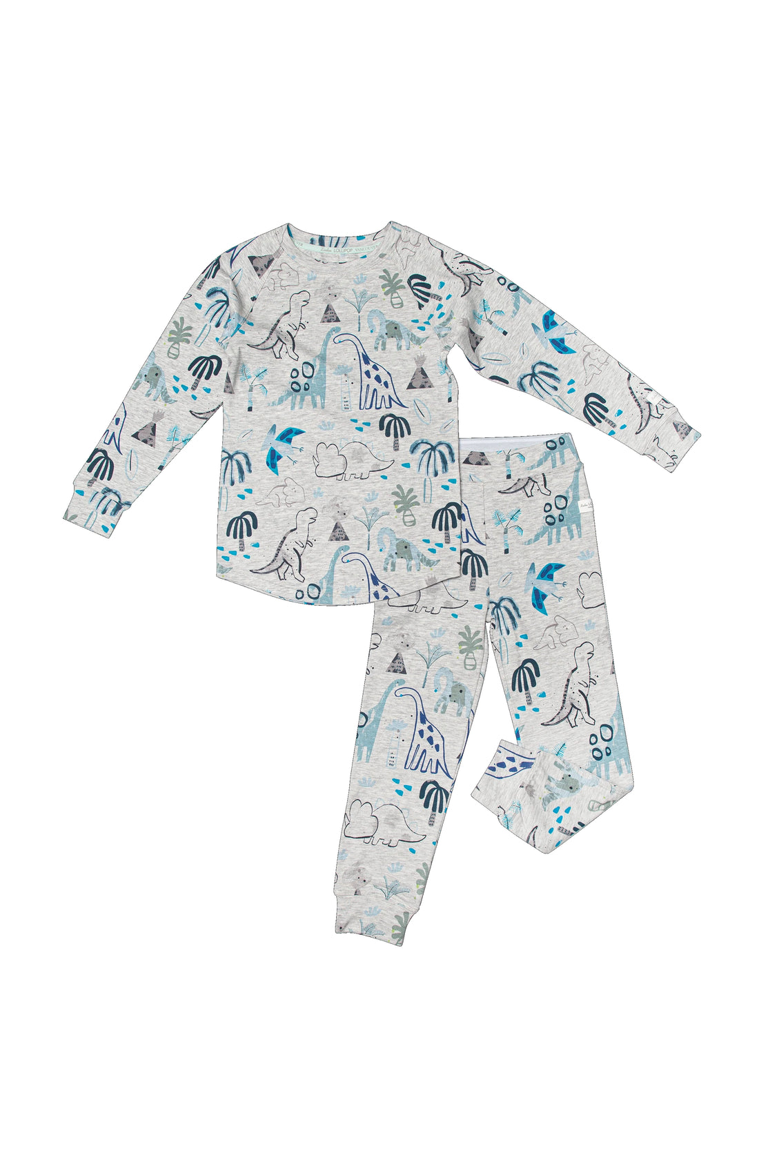 2-Piece Pajama Set in Dinosaurs by Loulou Lollipop