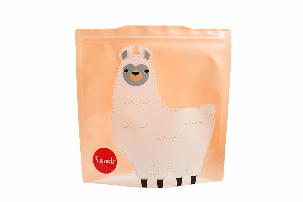 Reusable Sandwich Bags in Llama 2-pk by 3 Sprouts