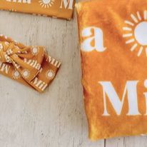 Sugar + Maple Personalized Bow | Sun Icon Repeating Name