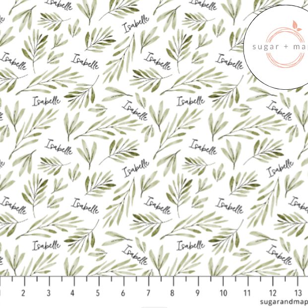 Sugar + Maple Personalized Bow | Olive Branch