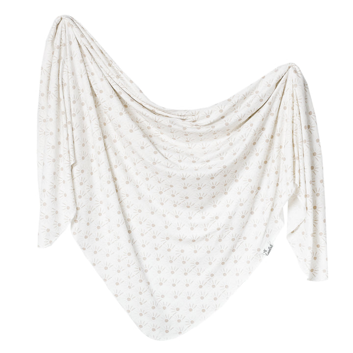 Knit Swaddle Blanket in Shine by Copper Pearl