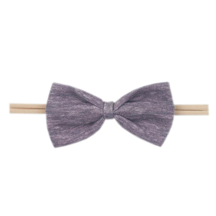 Bowtie Nylon Bow in Violet by Copper Pearl