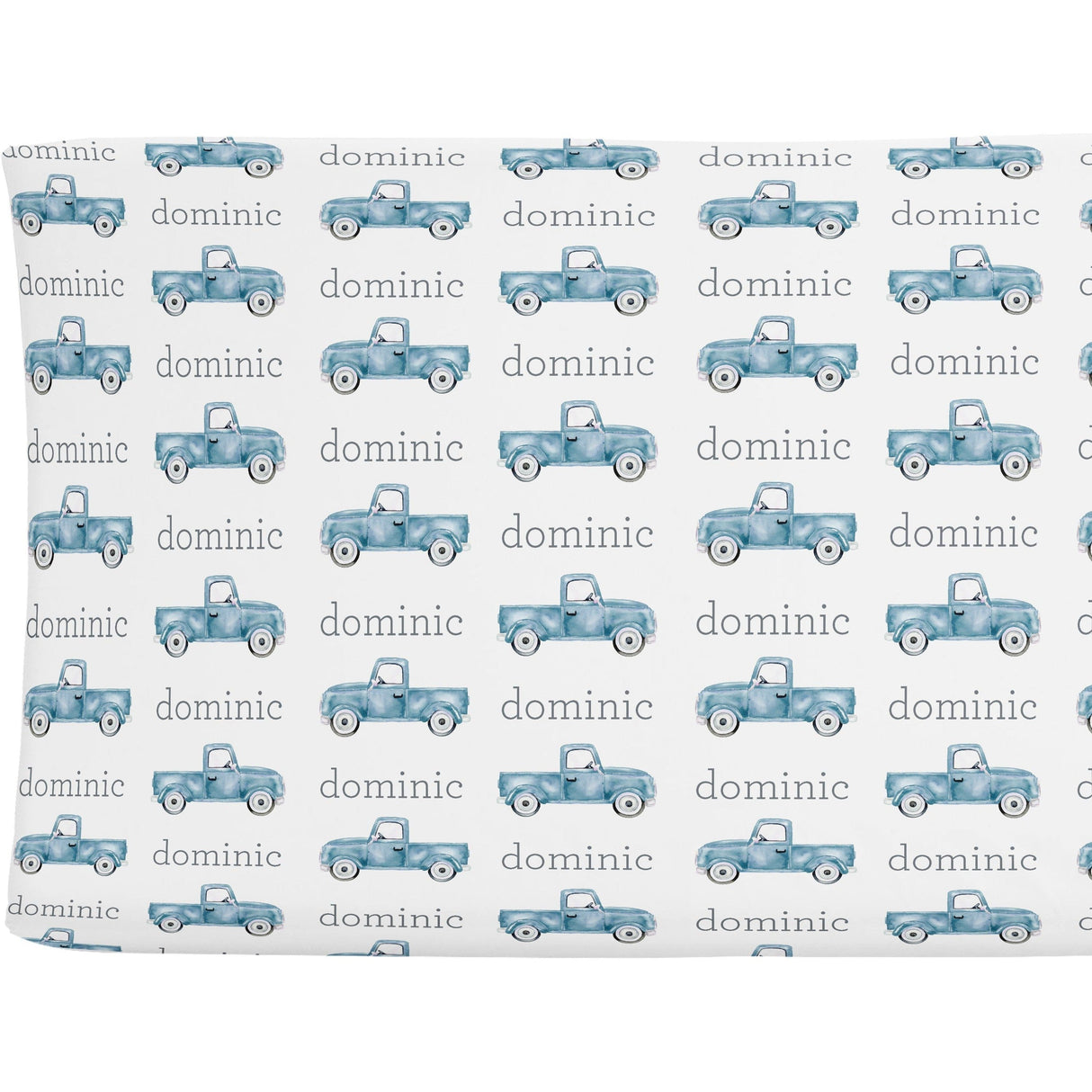 Sugar + Maple Personalized Changing Pad Cover | Trucks