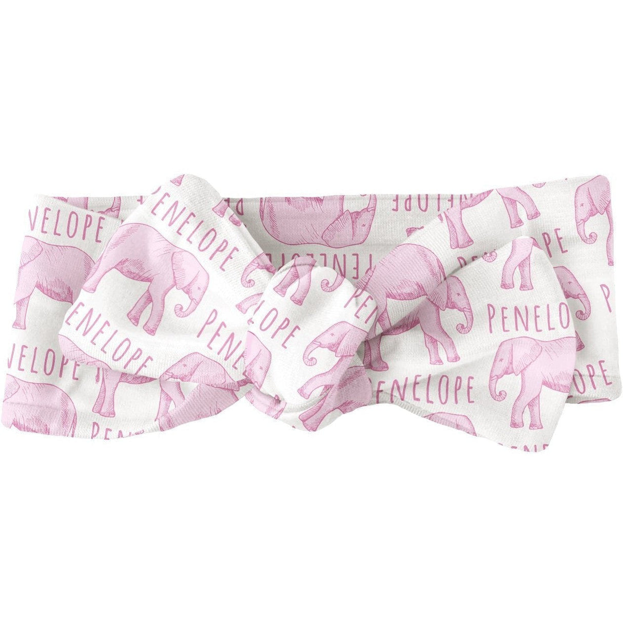 Sugar + Maple Personalized Bow | Elephant