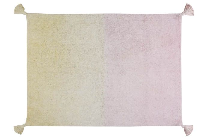 Washable Rug Ombré Vanilla in Soft Pink by Lorena Canals