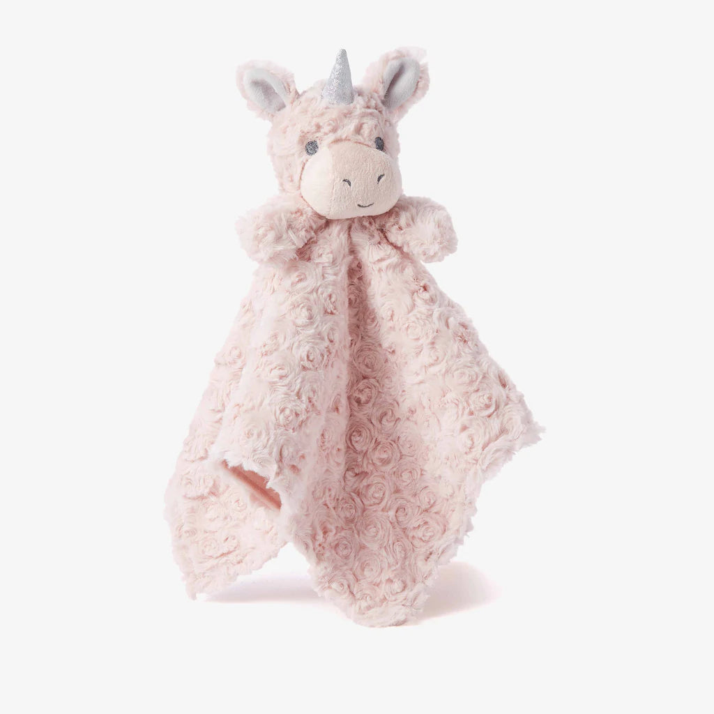 Pink Unicorn Baby Security Blanket by Elegant Baby