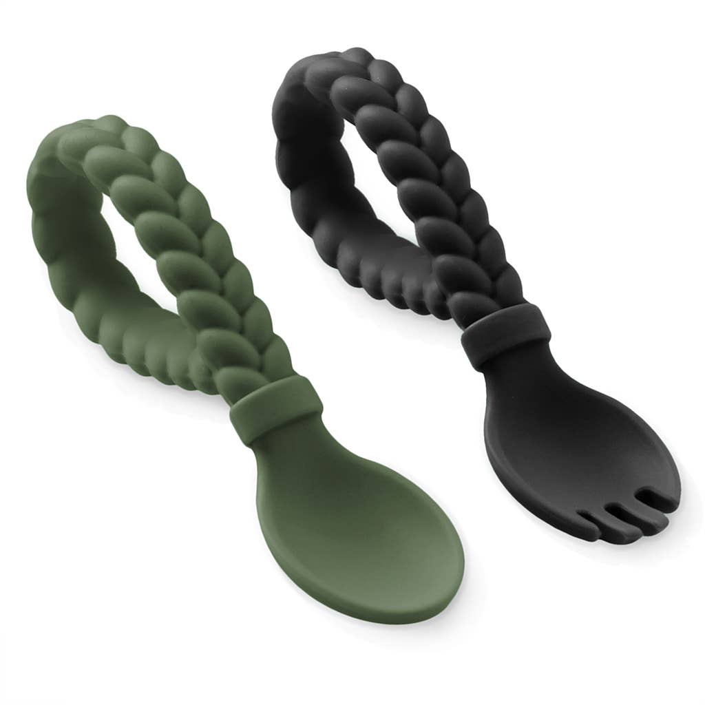 Itzy Ritzy - NEW Camo + Midnight Sweetie Spoons™ Spoon + Fork Set