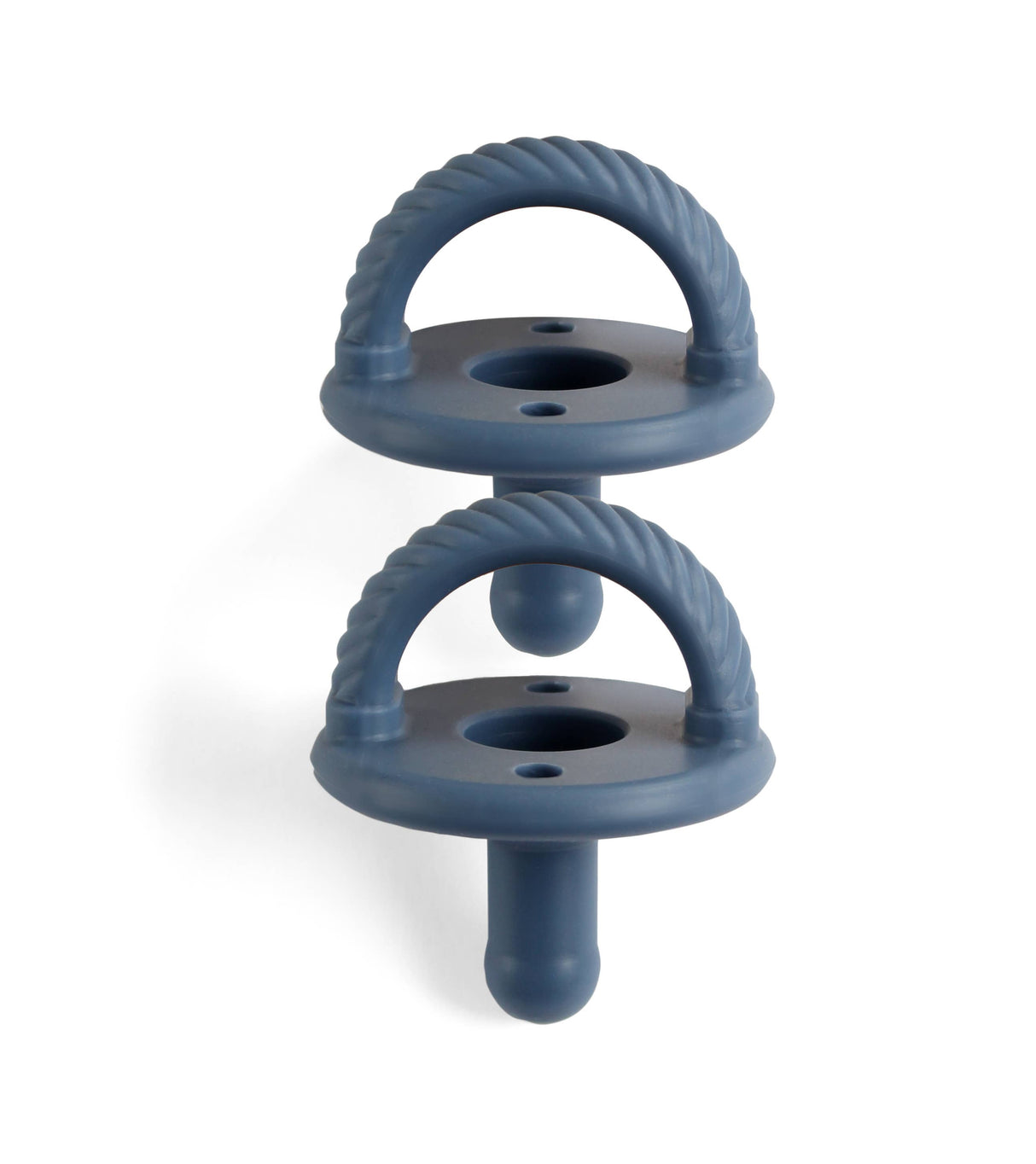 Cable Pacifier Set in Navy by Itzy Ritzy