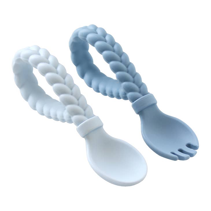Sweetie Spoons™ Spoon + Fork Set in Blue by Itzy Ritzy