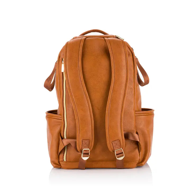 Cognac Boss Plus™ Backpack Diaper Bag by Itzy Ritzy