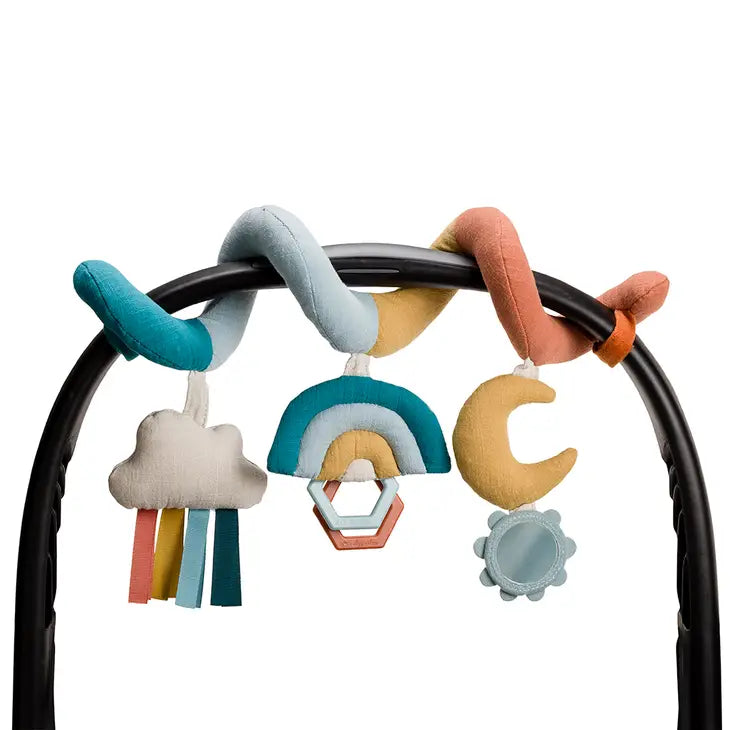 Bitzy Bespoke Itzy Bitzy Spiral™ Car Seat Activity Toy in Rainbow