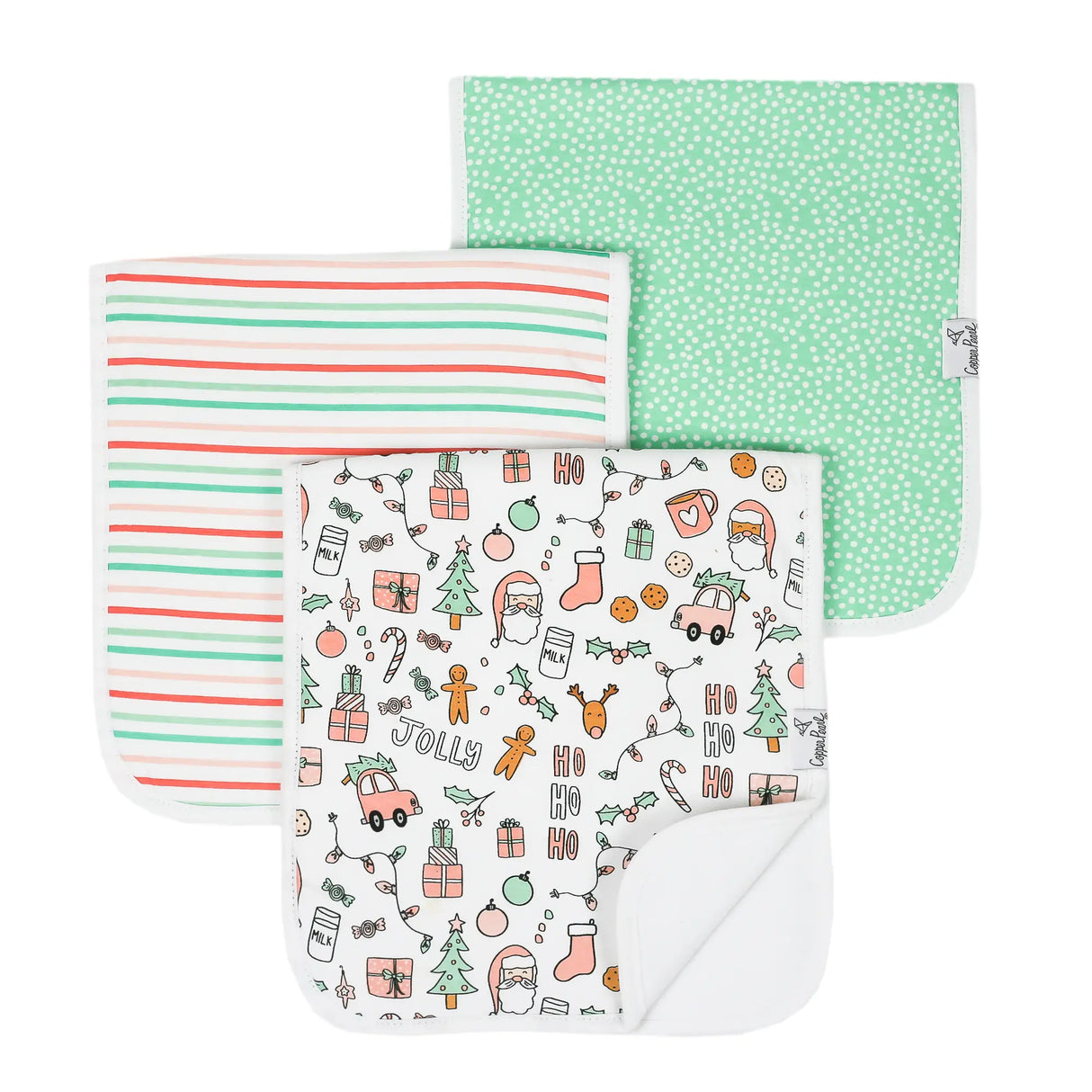 Burp Cloth Set Cindy (3-Pack) by Copper Pearl