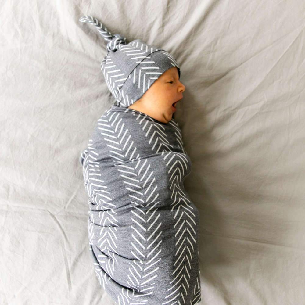 Knit Swaddle Blanket in Canyon by Copper Pearl