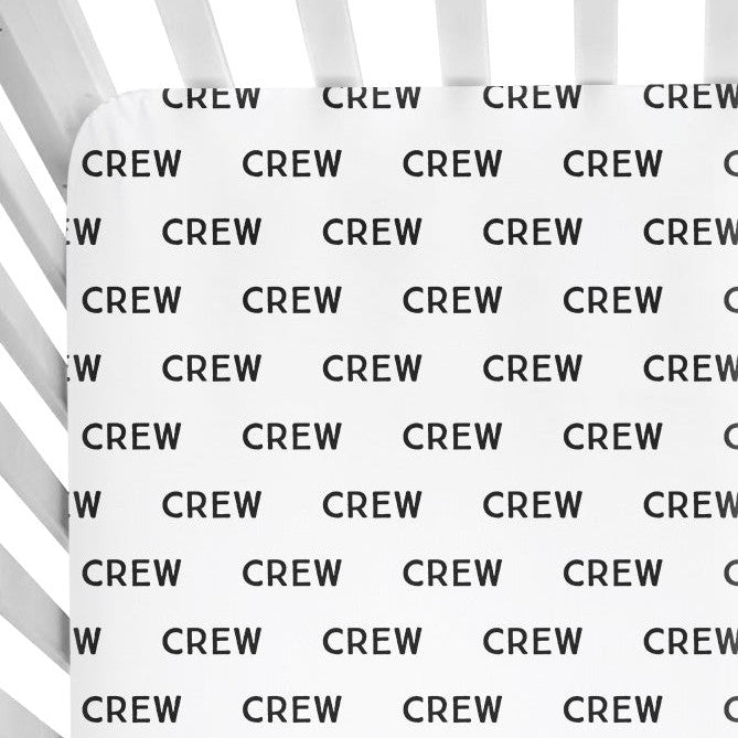 Sugar + Maple Personalized Crib Sheet | Repeating Name