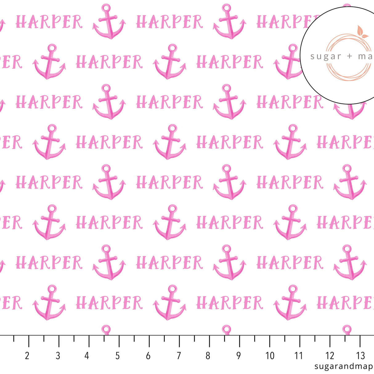 Sugar + Maple Personalized Stretchy Blanket | Anchor