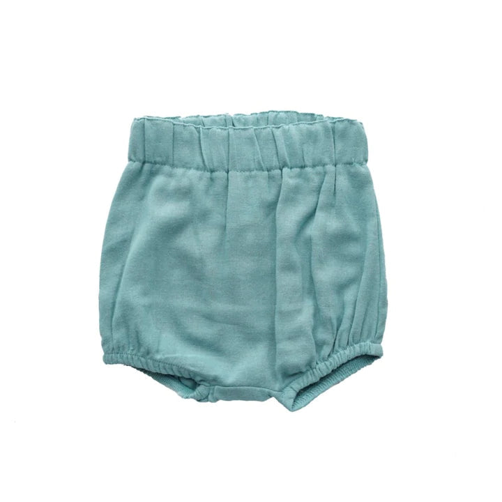 Emerson - Dusty Blue Gauze Baby Bloomers