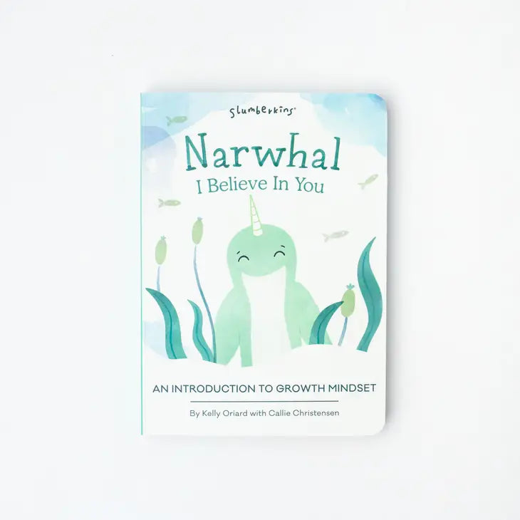 Seafoam Narwhal Kin - Growth Mindset by Slumberkins