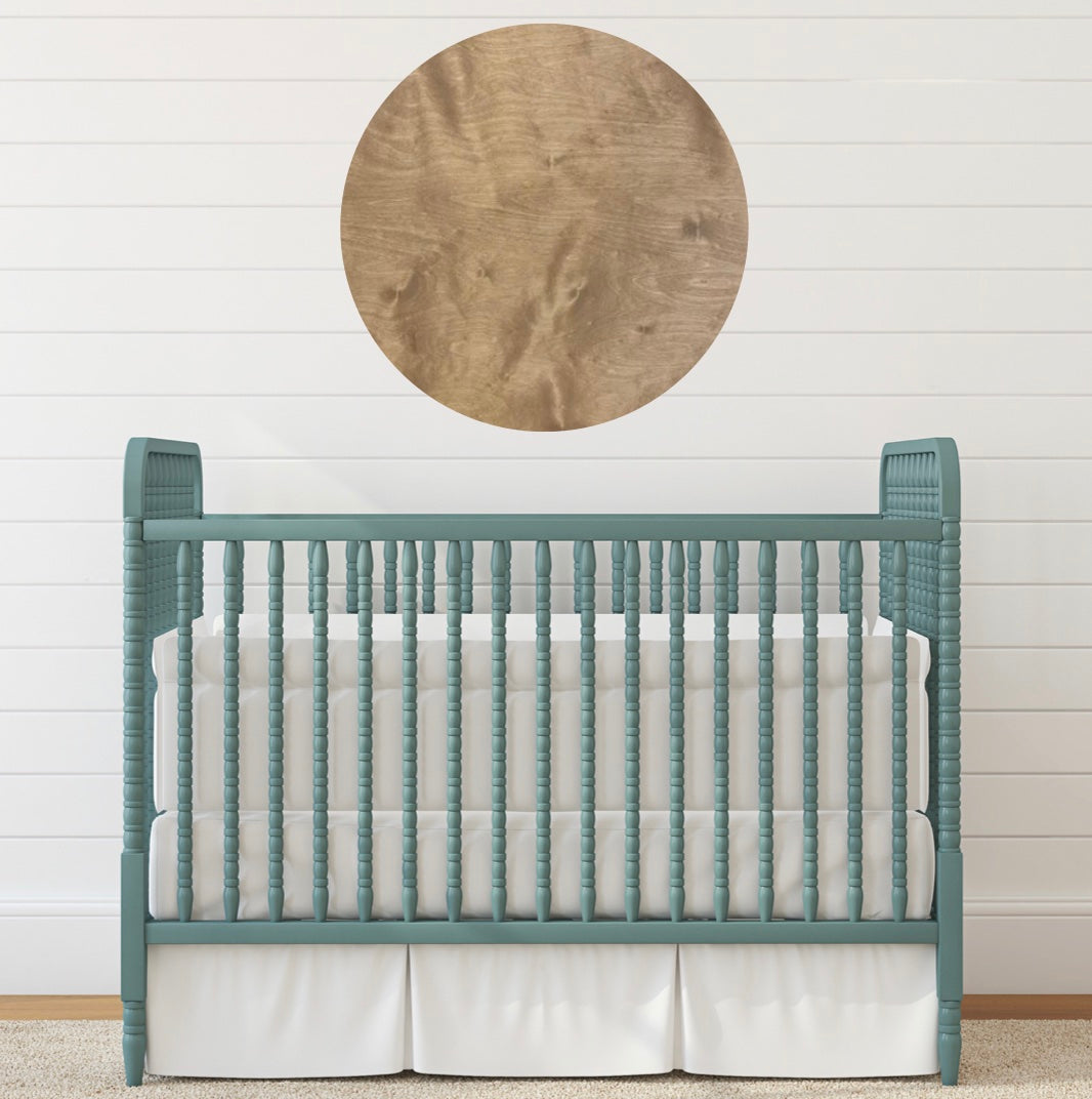 Sugar + Maple Round Base Personalized Wood Name Sign | Early American