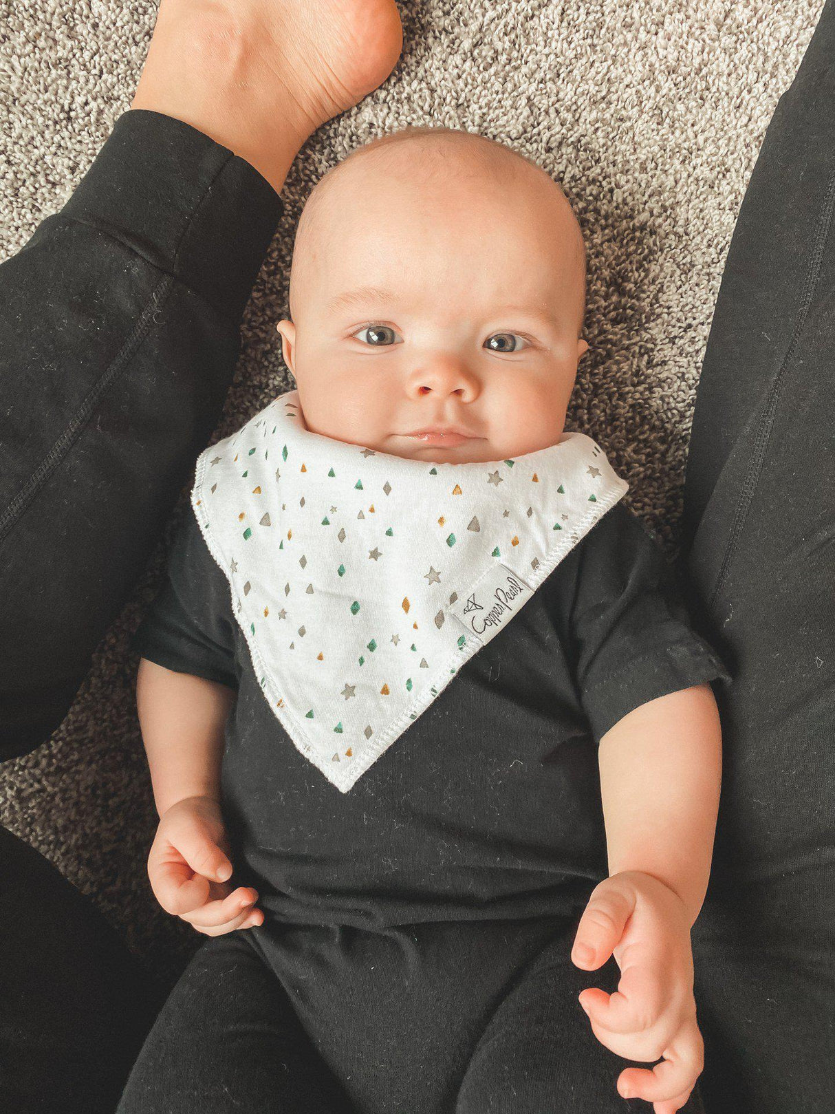 Baby Bandana Bibs in Cusco Set by Copper Pearl