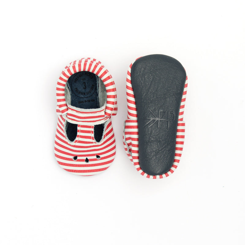 Mary Jane in Red and White Stripes by Freshly Picked