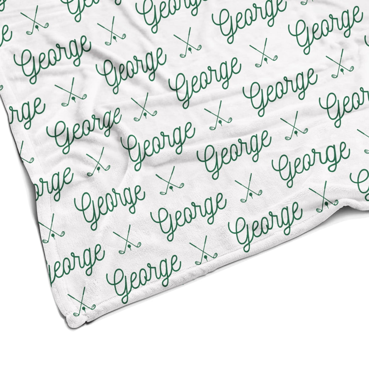 Sugar + Maple Plush Minky Fleece Personalized Blanket | Repeating Name