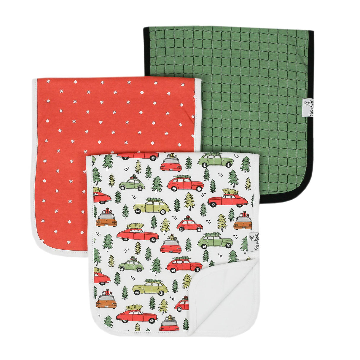 Burp Cloth Set Griswold(3-pack) by Copper Pearl