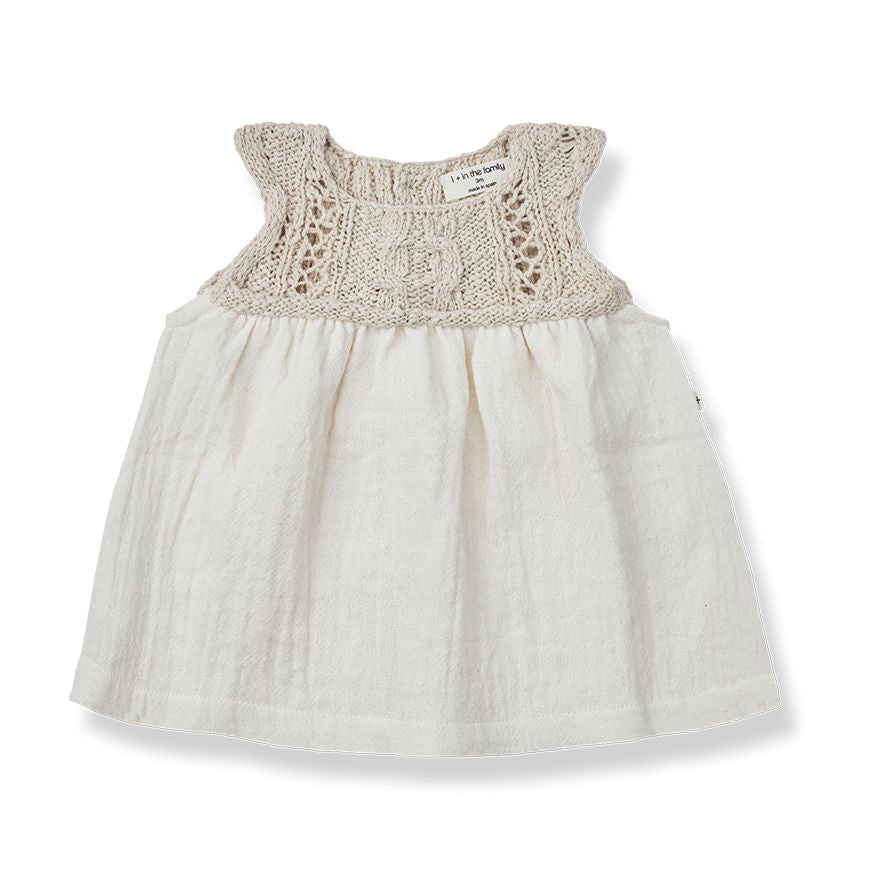 Neri Dress & Bloomer in Natural by 1 + in the family