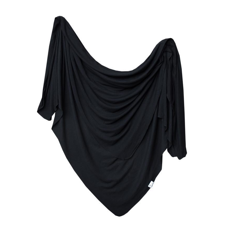 Knit Swaddle Blanket in Midnight by Copper Pearl