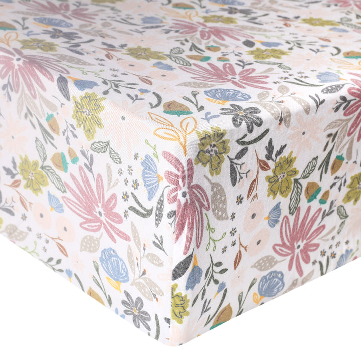 Premium Knit Fitted Crib Sheet in Olive by Copper Pearl