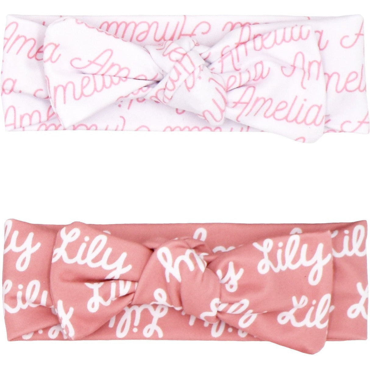 Sugar + Maple Personalized Bow | Repeating Name