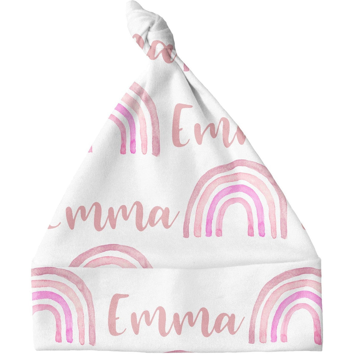 Sugar + Maple Personalized Knotted Baby Hat | Rainbow