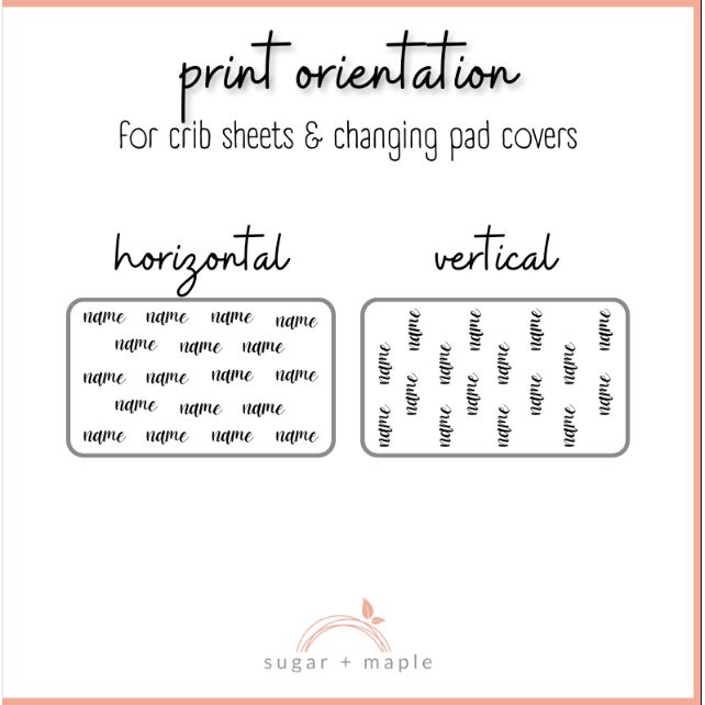 Sugar + Maple Personalized Crib Sheet | Olive Branch