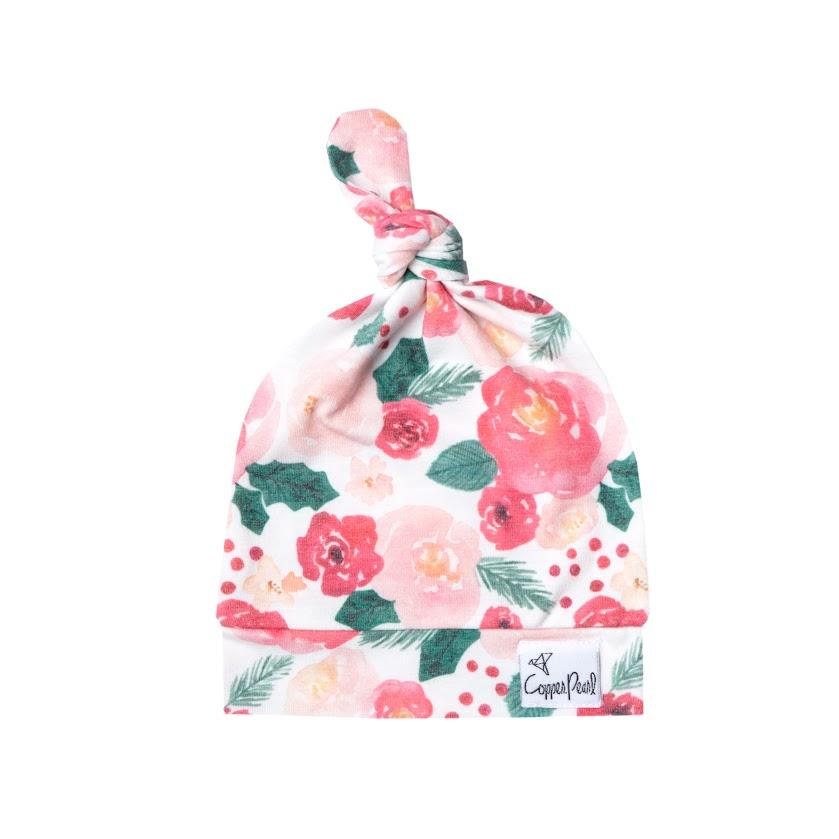 Top Knot Hat in Holly by Copper Pearl