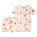 Short Sleeve Pajama in Lobster by Coccoli