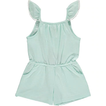 Vignette - CeCe Romper - Aqua