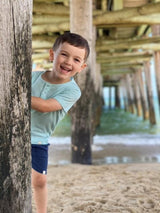 Dodger Henley Tee - Sky Ribbed by Me & Henry