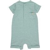 Camborne Henley Romper - Sky Ribbed by Me & Henry