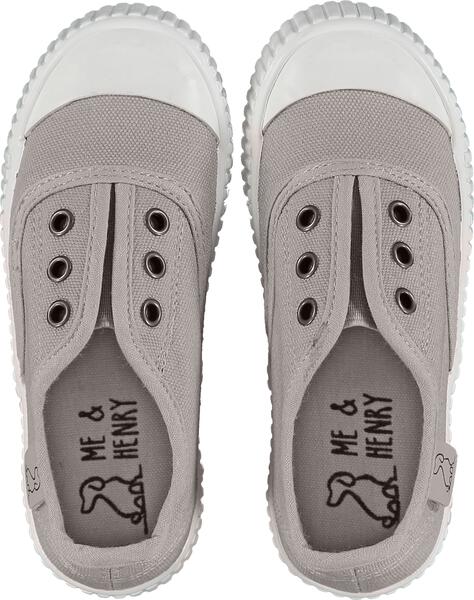 Grey Canvas Plimsolls by Me & Henry