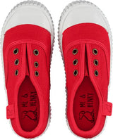 Red Canvas Plimsolls by Me & Henry