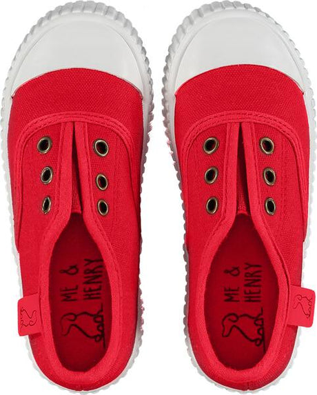 Red Canvas Plimsolls by Me & Henry