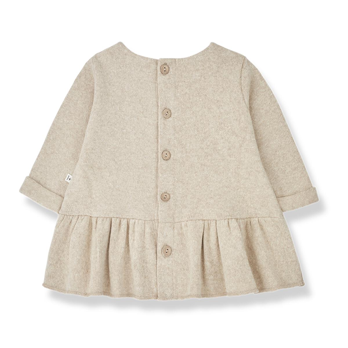 cecile dress in beige by 1+ in the family