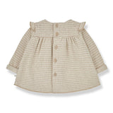 lili dress in beige by 1+ in the family